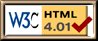 Valid HTML 4.01
